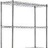 AmazonBasics - Regal mit 5 Regalböden, Chrom