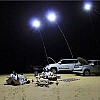 12 V Teleskop LED Angel Outdoor Laterne Camping Licht weiß mit IR-Fernbedienung 4 m Rod