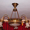 Deckenlampe Jugendstil patiniert