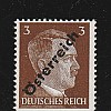 3 Pf. Marke mit Abklatsch und Signatur