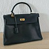 Hermes Tasche Kelly Bag Vintage Dunkel Blau 