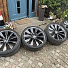 Tesla Model S Turbine 21 Zoll mit Michelin Reifen Original Satz Alufelgen Grau