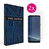 Galaxy S8 Schutzfolie [2 Stück] Panzerfolie volle Abdeckung [HD-Klar] einfache blasenfreie Aufbringung [Displayschutzfolie transparent] alternativ zu Samsung