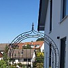 Rosenbogen mit Tür, Pergola Rosenbögen Rund oder Lilie Spitze