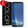 Galaxy S8 Schutzfolie [2 Stück], G-Color Samsung Galaxy S8 HD Displayschutzfolie [Mit Hülle] Folie [Blasenfreie] Schutzfolie [nicht Panzerglas Folie] für Sam